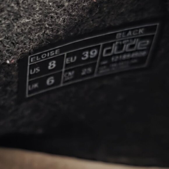 Hey Dude Eloise Gray and Black - Size 8 Women Excellent! - Picture 6 of 8